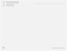 Tablet Screenshot of investorvoice.net